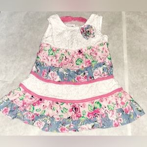 Girls Rule floral layer dress 18 months